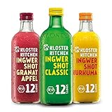 Kloster Kitchen Bio Ingwer Shot 3er Mix 12SHOTS 3x 360 ml mit...