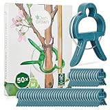 OwnGrown Pflanzen Klammern zum Binden - 50 Clips Größe M als Rankhilfe...