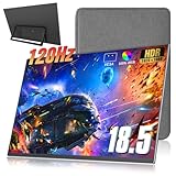 18.5 Zoll Portable Monitor + Sleeve 120Hz 1080P,100% sRGB FHD HDR USB HDMI...