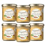 Vegannett Bio Brotaufstrich 6x 135g - Sommer-Karotte mit Cashew und Erdnuss...