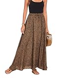 Hount Damen Rock Damen Lang Elegant Chiffon Langer Vintage Sommerrock Midi...