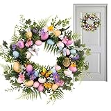 Osterkranz Haustür Eier - Easter Egg Wreath - Frühlingskranz Haustür -...