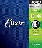 Elixir 19052 Saiten E-Gitarrensaiten mit OPTIWEB™ Beschichtung, Light...