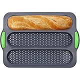 'Baguette Backform aus Silikon – Hochwertiges Baguetteblech mit Drei...