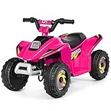 COSTWAY 6V Elektro Kinderquad 2,8-4,6 km/h, Mini Elektroquad, Kinderauto,...