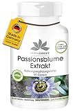 Passionsblumen Extrakt Kapseln - 90 Kapseln - vegan - hochdosiert -...