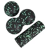 Faszienball und Faszienroller Set Massageball Duoball Faszien Set Lacrosse...