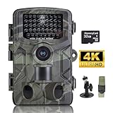 FunKind Wildkamera 4K 50MP, Wildtierkamera mit Nachtsicht Bewegungsmelder...