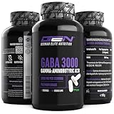 GABA - 180 Kapseln mit 750 mg - Hochdosiert mit 3000 mg pro Tagesportion -...