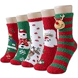 Niofind Socken Weihnachten Damen, Winter Warme Flauschige Socken Dicke...