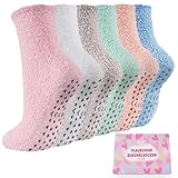 SukModen Kuschelsocken Stoppersocken Damen 6 Paar, Flauschige Socken Warme...