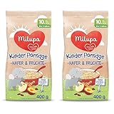 Milupa Kinder-Porridge – Hafer- & Früchtebrei ab dem 10. Monat bis 3...