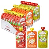 FruchtBar-Bio Quetschie, 24 Stk. Mix, 3 verschiedene Sorten, Fruchtpüree...