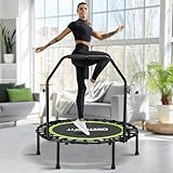 ONETWOFIT klappbares Trampolin für Erwachsene, 101/107/114/cm Mini Fitness...
