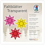 Ursus 2646899 - Faltblätter Transparentpapier, ca. 10 x 10 cm, 42 g/qm,...