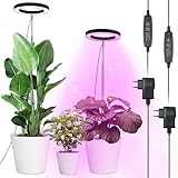 Qoolife Pflanzenlampe led Vollspektrum für Zimmerpflanzen, 147 CM...