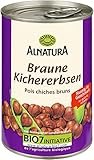 Alnatura Braune Kichererbsen, 1 x 400 g. Abtropfgewicht 1 x 240 g