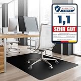 Bodenschutzmatte Bürostuhl, Schreibtischstuhl Unterlage transparent,...