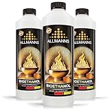 Allmanns Bioethanol 3 x 1l 100% | Bio Ethanol 100 Prozent | Reiner...