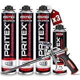 PRITEX – Brunnenschaum Set 3 x 750 ml Pistolenschaum inkl....