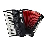 Hohner Bravo Line Facelift III Chromatisches Piano-Akkordeon mit Tasche 96...