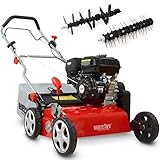 HECHT 2-IN-1 Benzin Vertikutierer/Lüfter für optimale Rasenpflege – 4,0...