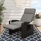 Grand patio Relaxliege Liegesessel mit Sitzkissen Armlehnensessel...