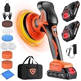 Poliermaschine Auto Akku, 8 variablen Geschwindigkeiten, 2800–6000 U/min,...
