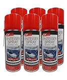 SDV Chemie Enteiserspray 6X 450ml Scheibenenteiser Eisfrei Entfroster...