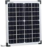 revolt Mobiles Solarmodul: Mobiles Solarpanel mit monokristallinen...