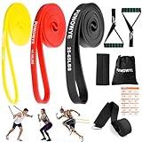 Resistance Bands Set, 3 verschiedene Stufen von Fitnessbänder mit...