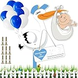 Klapperstorch SET zur Geburt Baby,Baby Geburt Klapperstorch Set,Kazaigou...