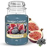 Yankee Candle Duftkerze im Glas (groß) | Mulberry & Fig Delight | Kerze...