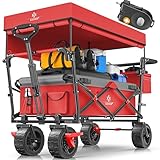KESSER® Bollerwagen faltbar GT9000 Handwagen mit Dach | Transportwagen...