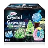 UNGLINGA Crystal Growing Kit, 5 Kristall-Zucht Experimentierset, Kristalle...