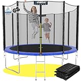 KINETIC SPORTS Trampolin Outdoor 'Salto Plus' Ø 244 cm – TÜV Rheinland...