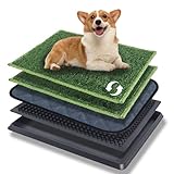 Gekufa Hundetoilette mit Tablett, 40×50 cm Hundeklo für Welpen Training,...