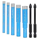 7stk Diamantbohrer-Set, Multifunktionaler Diamantbohrer für Präzises...
