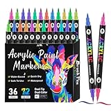Acryl-Marker, Doppelspitzen-Malstifte für Holz, schnell trocknend,...