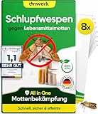 anwerk® Schlupfwespen gegen Lebensmittelmotten - 8 Karten (2 Karten à 4...