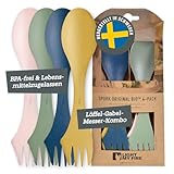 Light My Fire Spork Original Göffel 4-Pack - 3-in-1 Campingbesteck -...