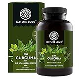 NATURE LOVE Bio Curcuma (240 Kapseln) - Curcumin & Piperin - laborgeprüft,...