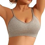 Damen BH Bequem Nahtlos Unterwäsche Ohne Bügel Breite Träger Bralette...