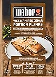 Weber Zendernholz Räucherbretter - Klein (11 x 15cm), 4er Pack, süßes,...