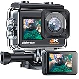 Action Cam 4K 24MP Unterwasserkamera 40m Wasserdichte Action-Kamera mit...