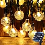 Solar Lichterkette Aussen - 10M 40 LED Lichterkette Außen Solar, 8 Modes...