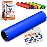 8 Stück | 50cm Silikonschlauch ID-Ø 114mm blau 200°C | VIELE GRÖSSEN &...