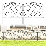 ARIFARO Dekorativer Gartenzaun 60cm H X 56cm B 5 Paneele Kein Graben...