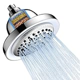 LED Duschkopf Regendusche 6,3 Zoll, FEELSO 7 Strahlarten Hochdruck...
