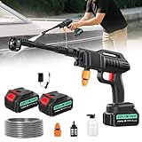 wowspeed Akku Hochdruckreiniger, 21V 62Bar Mobile Hochdruckreiniger Akku...